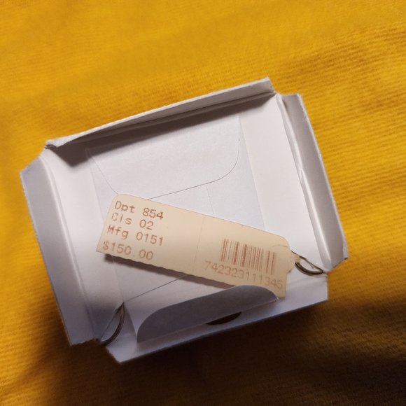 NEW PAIR IN BOX SILVER AND 14K GOLD EARRINGS - Picture 3 of 5